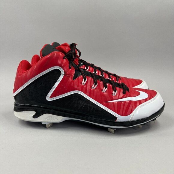 Nike Swingman MVP 2 Baseball Cleats Men's Red Ken Griffey Jr. Metal Spike Shoes - Picture 1 of 14